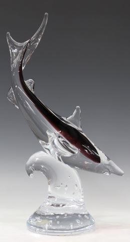 SWEDISH MARCOLIN ART CRYSTAL SHARK 357cb0