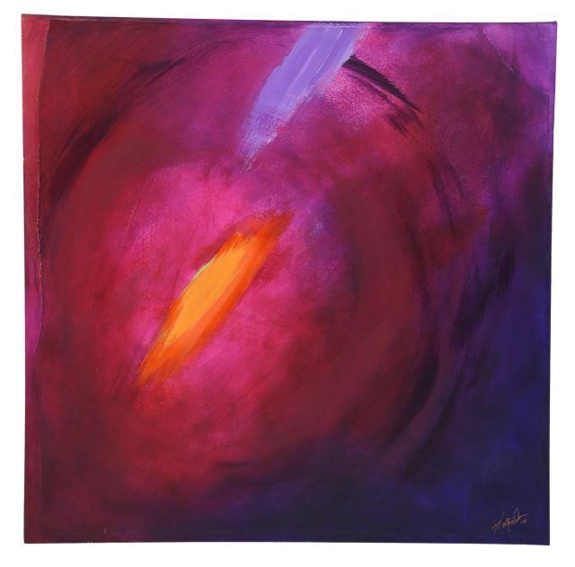 MOLLY DEVOSS MODERN ABSTRACT PAINTING  357cf1