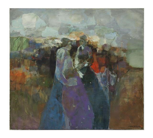 LAU CHUN B 1942 FIGURAL PAINTING  357d15