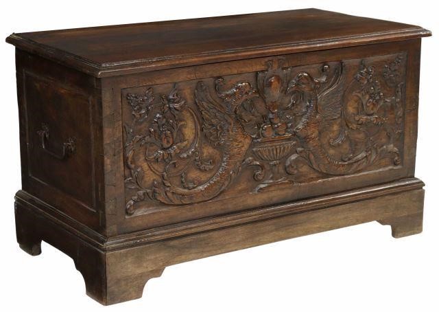 RENAISSANCE REVIVAL CARVED WALNUT