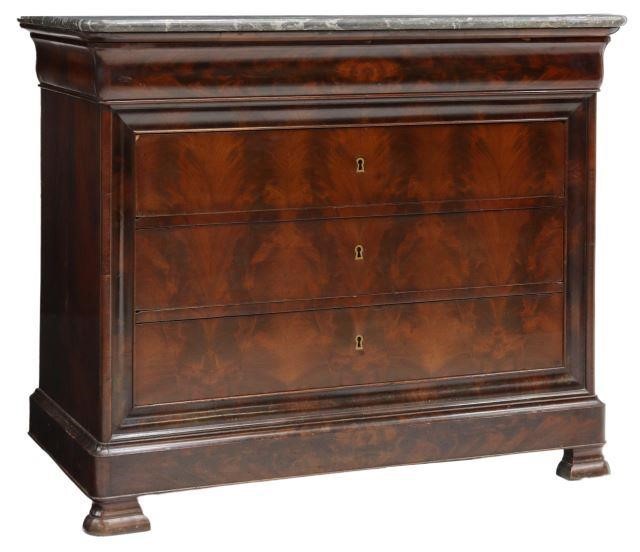 FRENCH LOUIS PHILIPPE MARBLE-TOP