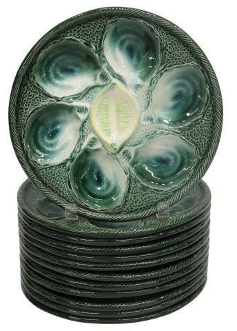 (13) FRENCH ST CLEMENT FAIENCE OYSTER