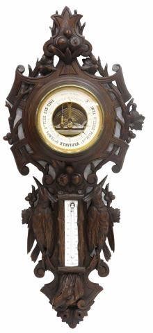 FRENCH HENRI II SYLE OAK BAROMETER 357df2