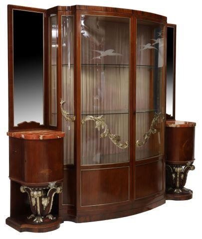 ITALIAN ROSEWOOD MARQUETRY VITRINE 357e82