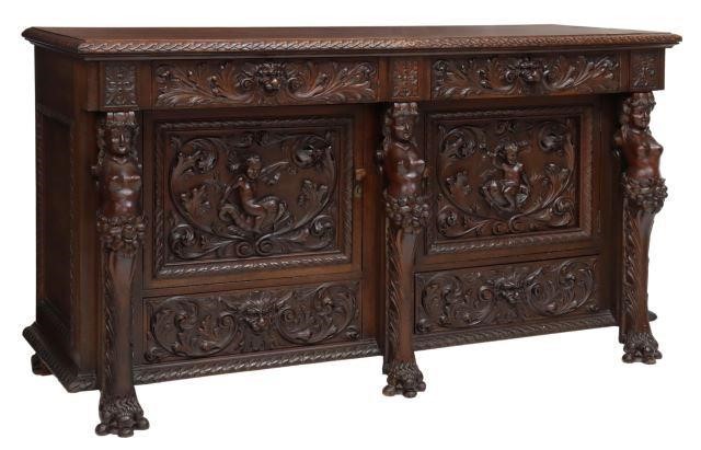 R J HORNER ATTRIB CARVED MAHOGANY 357eec