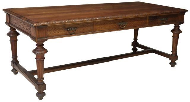 FRENCH HENRI II STYLE LIBRARY TABLE 357f02