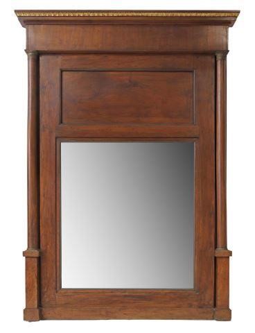 FRENCH EMPIRE MAHOGANY PIER MIRRORFrench