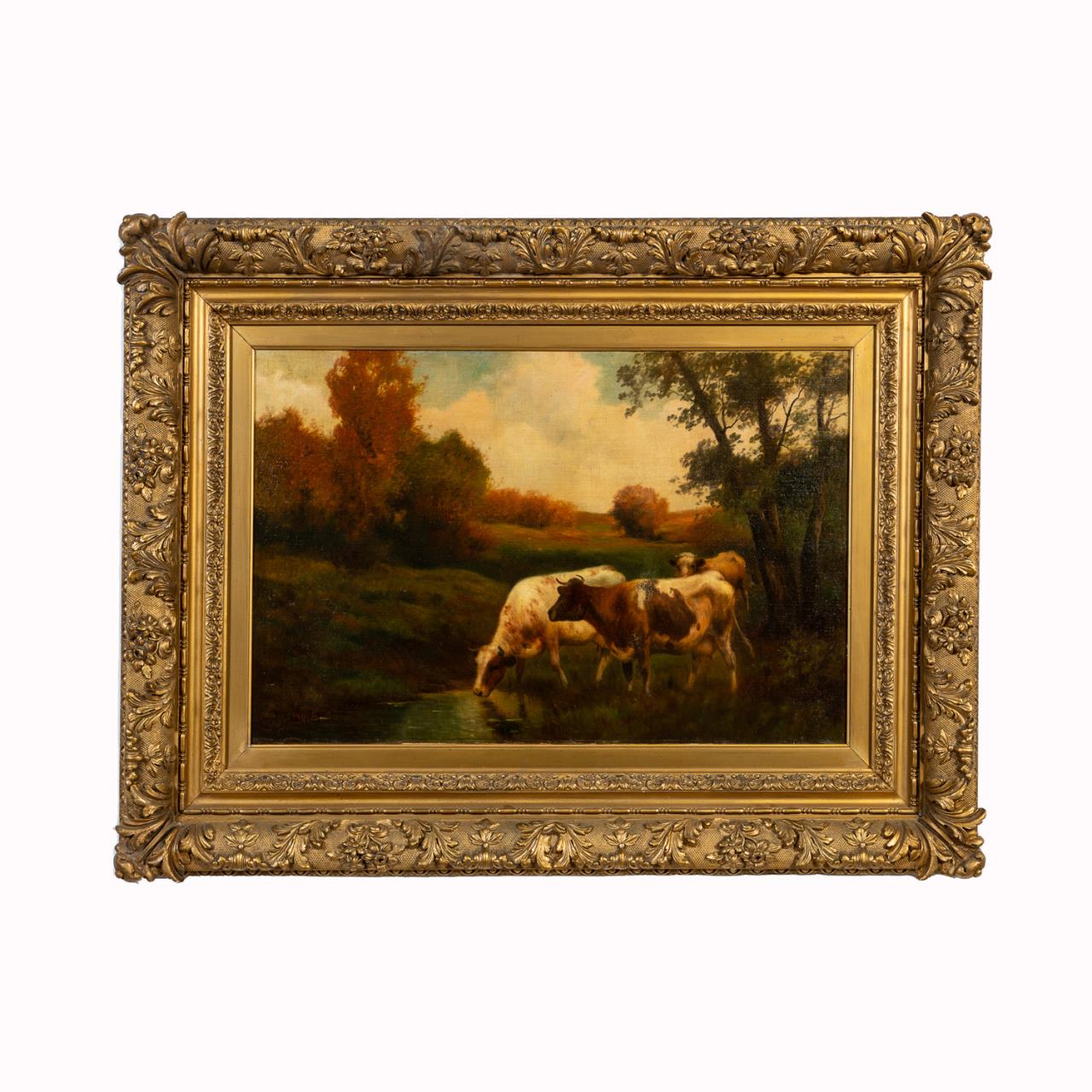 M BRAILLET LANDSCAPE WITH COWS  358030