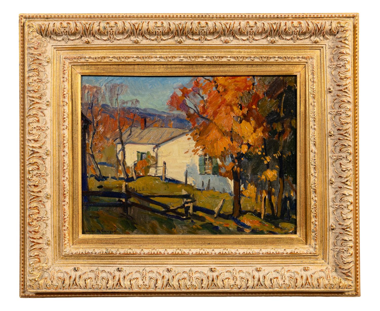 EMILE A GRUPPE IMPRESSIONIST COTTAGE 358048