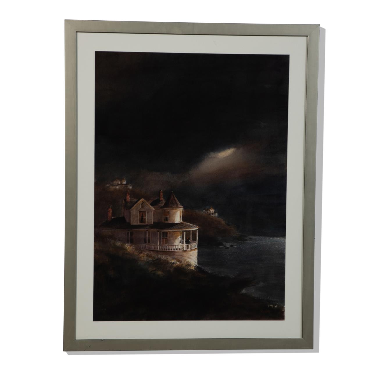J. GABLE, WC ON PAPER "STORM AT