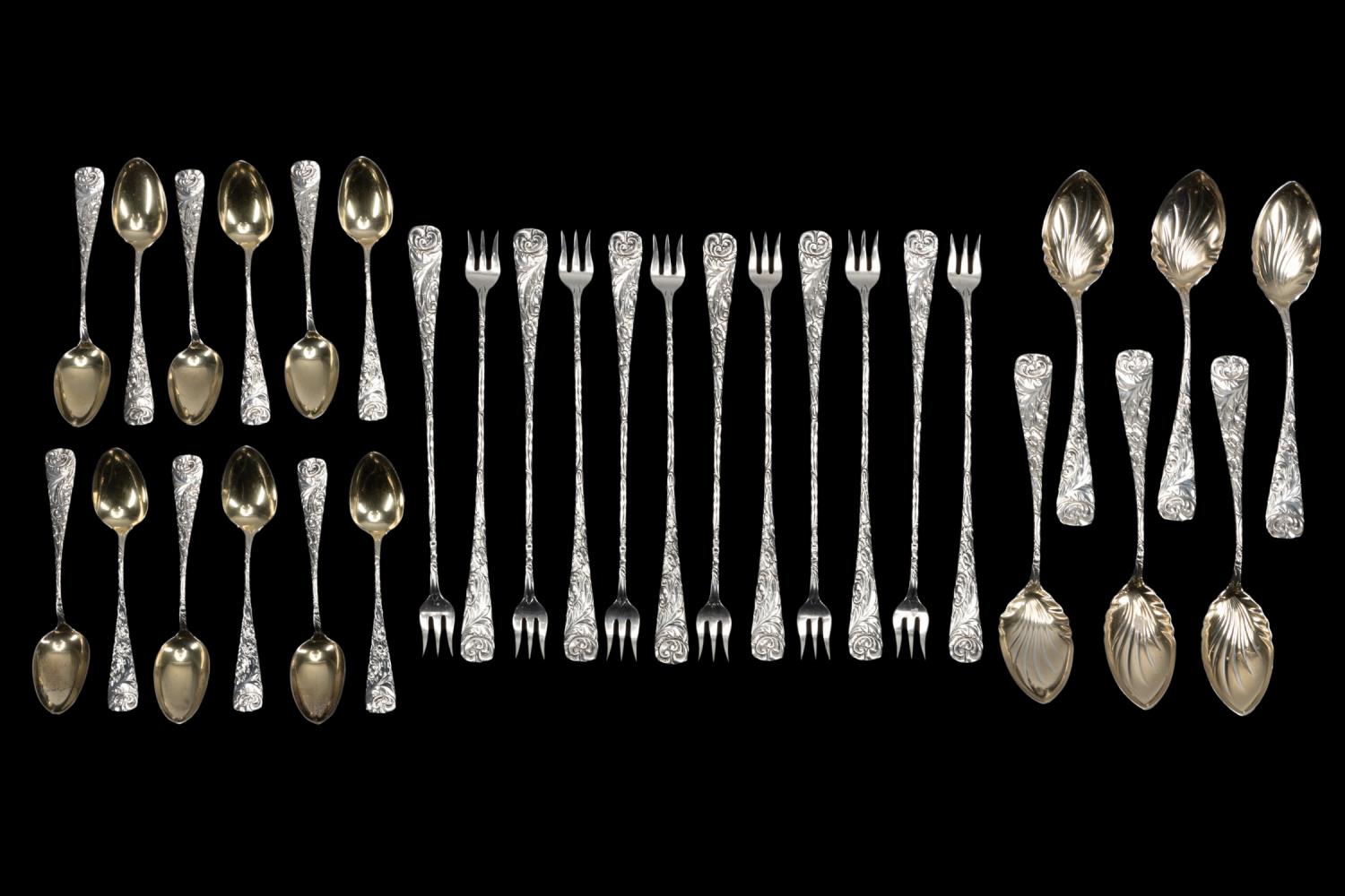 DURGIN CO SCROLL SILVER FLATWARE  3580d1