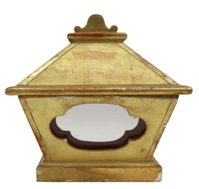 CONTINENTAL GILTWOOD RELIQUARY