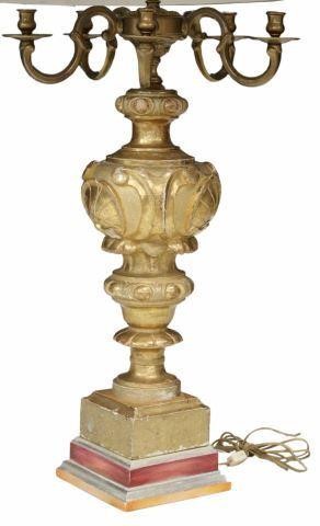 LARGE CARVED GILTWOOD BRONZE 358156