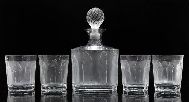 (5) LALIQUE 'FEMMES ANTIQUES' DECANTER