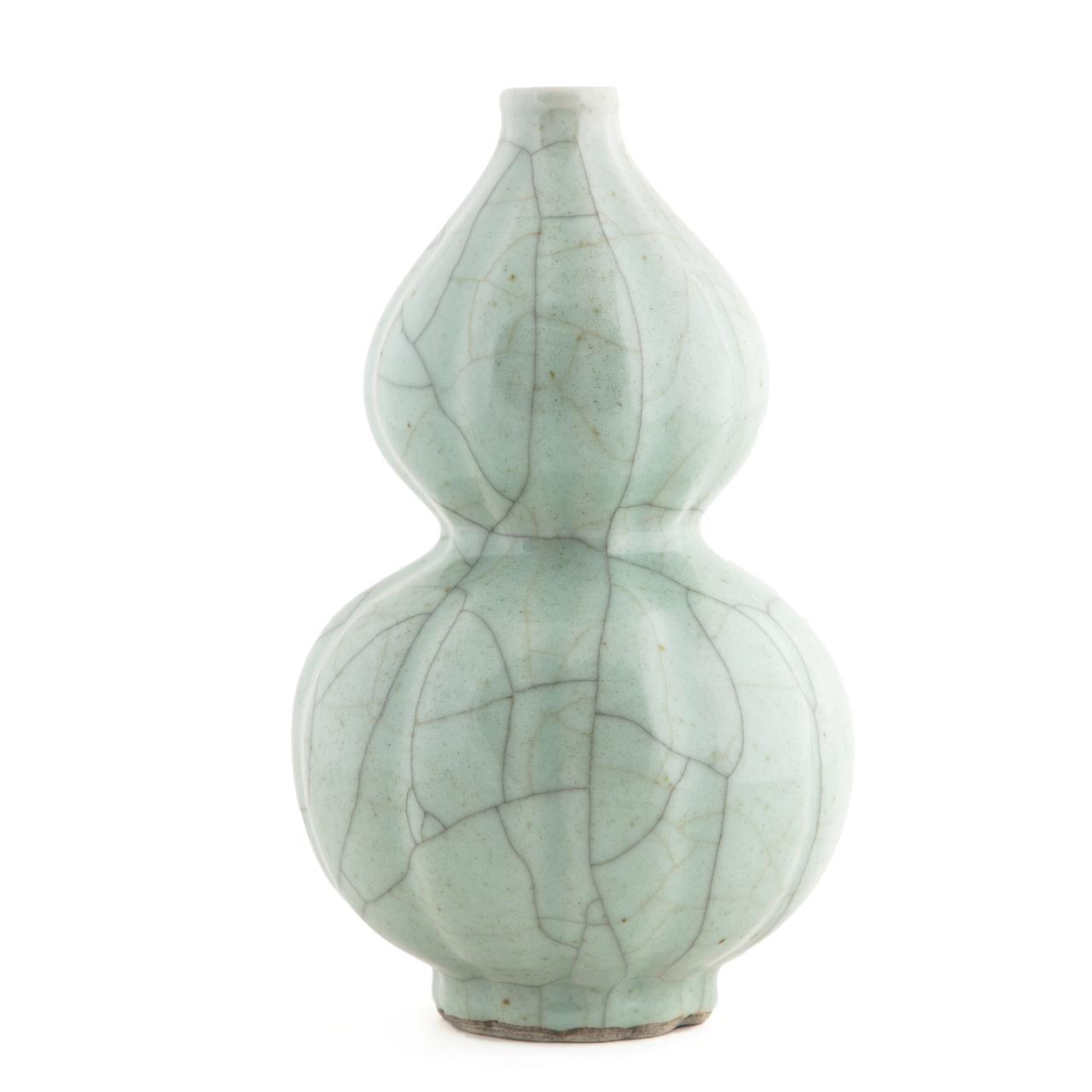 CHINESE GE WARE STYLE CELADON DOUBLE 3581cd