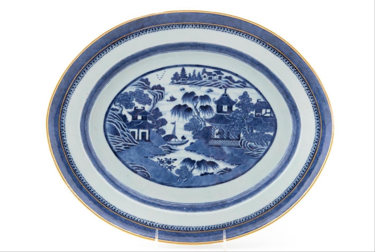 CHINESE EXPORT BLUE AND WHITE CANTON 35820f