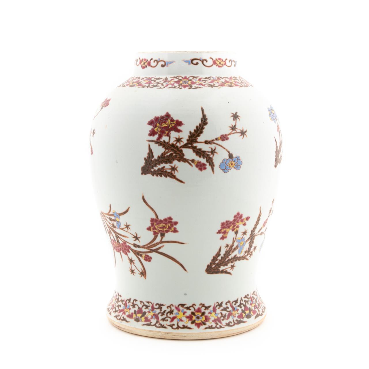 CHINESE ENAMELED BALUSTER VASE 358229