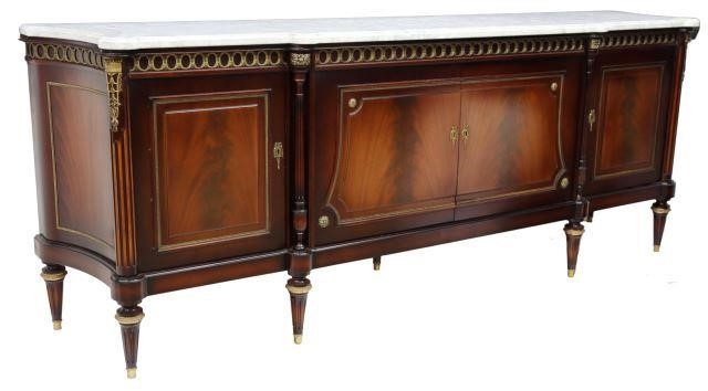 LOUIS XVI STYLE MARBLE TOP MAHOGANY 358243