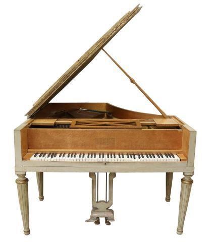 KLEIN PARIS PAINTED BABY GRAND PIANO,