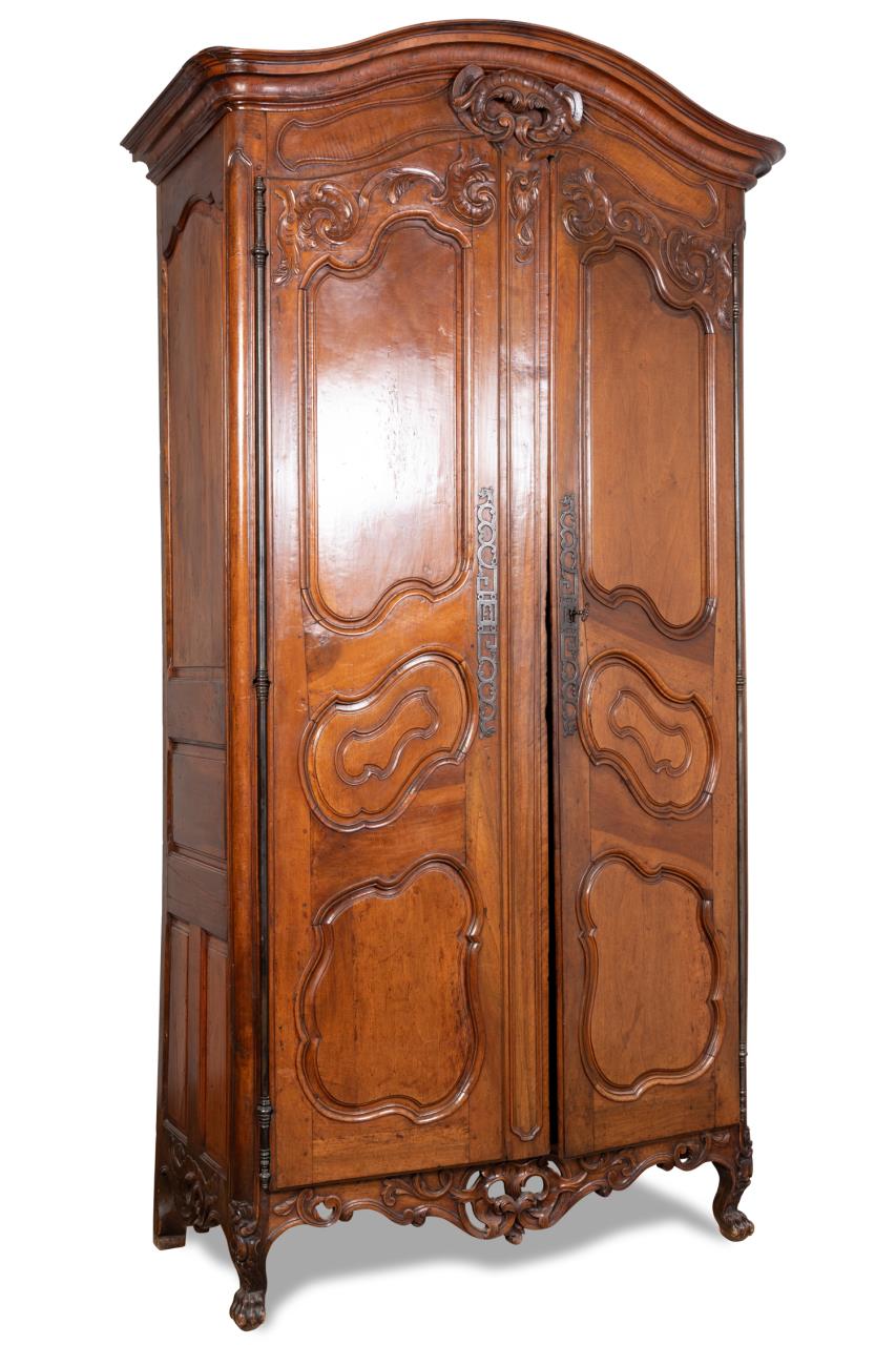 19TH C LOUIS XV STYLE CARVED WALNUT 358322
