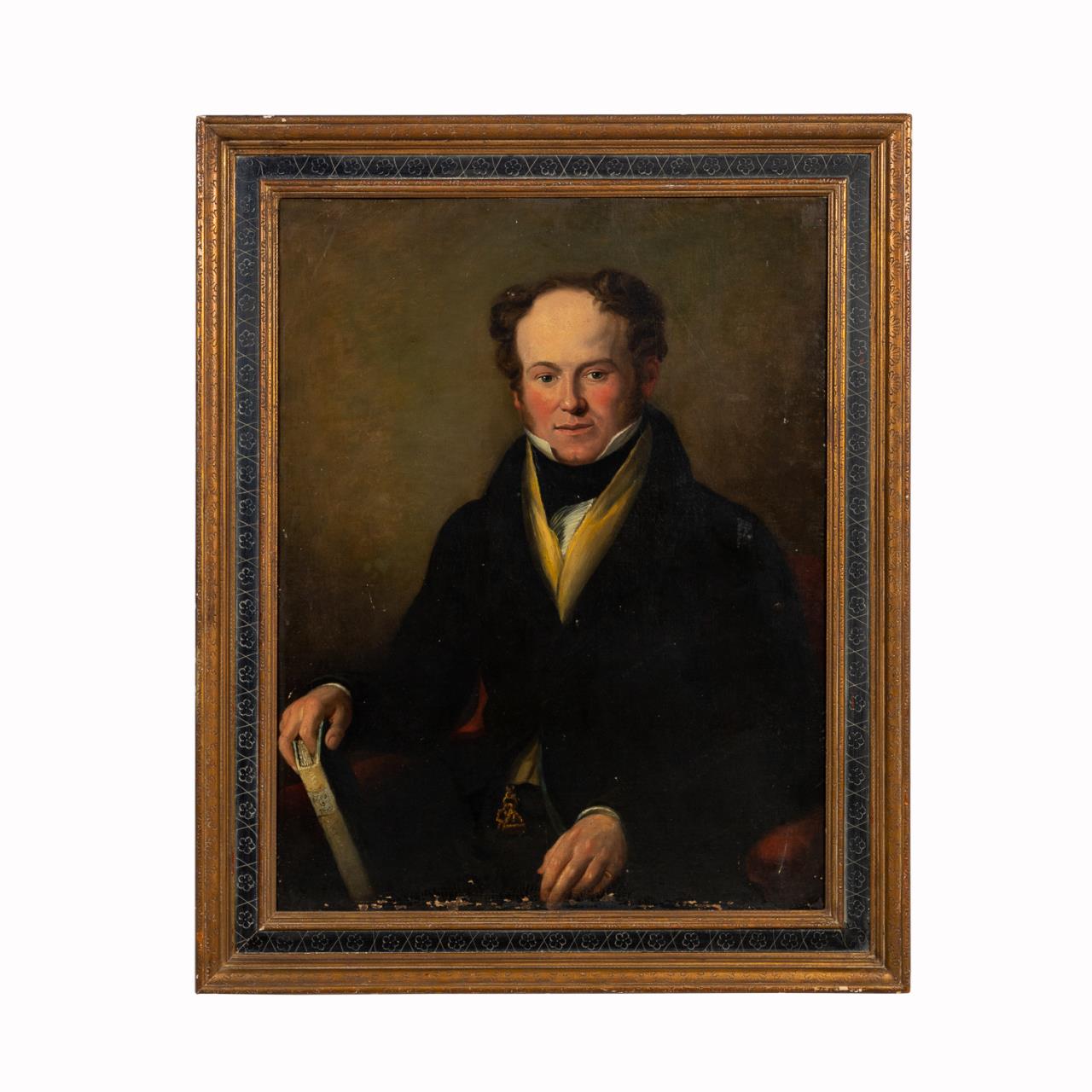 19TH C PORTRAIT OF A GENTLEMAN 35835b