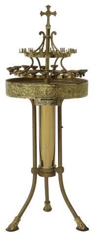 GILT METAL CHURCH VOTIVE OFFERINGS 35838e