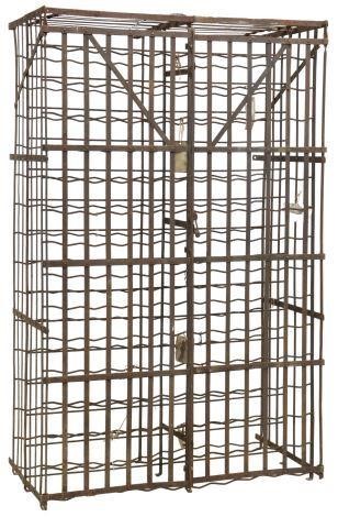 FRENCH IRON WINE CELLAR RACK CAGEFrench 35839c