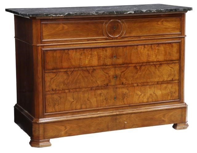 FRENCH LOUIS PHILIPPE MARBLE TOP 3583ab