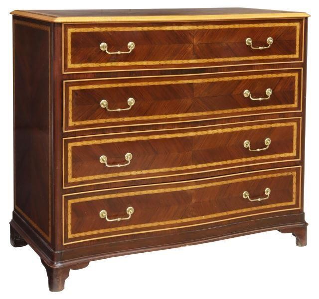 GEORGIAN STYLE ROSEWOOD CHEST OF