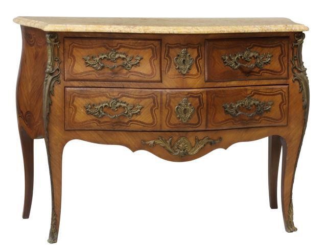  FRENCH LOUIS XV STYLE MARBLE TOP 3583dc