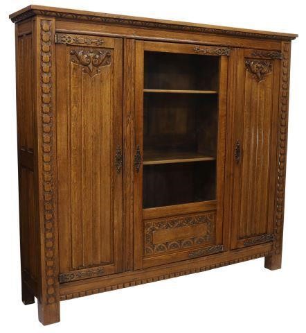 FRENCH GOTHIC STYLE CARVED OAK