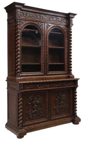 FRENCH HENRI II STYLE CARVED OAK 358421