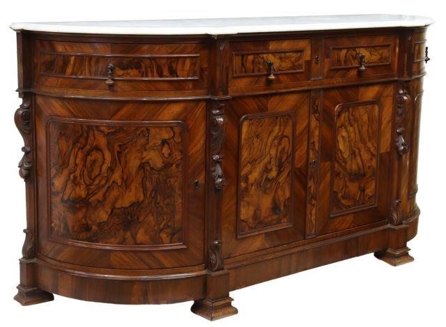 FRENCH LOUIS PHILIPPE PERIOD MARBLE TOP 35842f