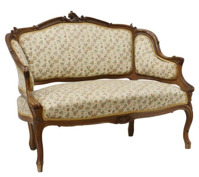 FRENCH LOUIS XV STYLE CARVED WALNUT 35843b