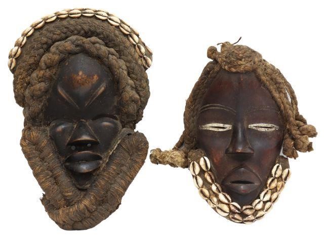 (2) WEST AFRICAN CARVED WOOD &