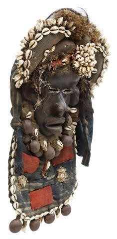 WEST AFRICAN DAN FACE MASK, COWRIE