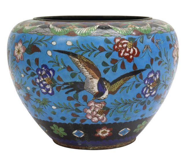 CHINESE CLOISONNE ENAMELED PLANTERChinese 358495