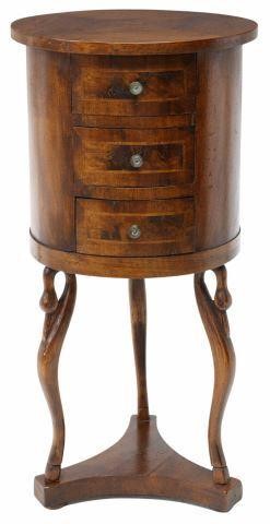 EMPIRE STYLE CYLINDRICAL BEDSIDE