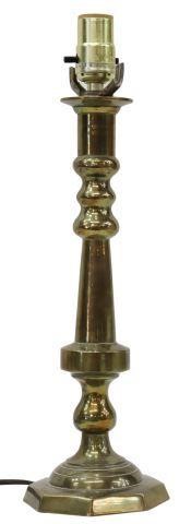 BRASS CANDLESTICK ONE LIGHT TABLE 3584ed