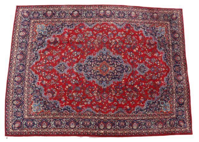 HAND-TIED PERSIAN SAROUK RUG, 12'7"