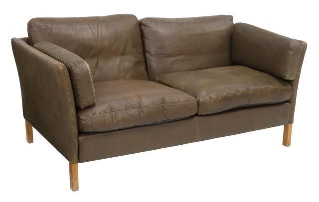 DANISH MID CENTURY MODERN LEATHER 35852f