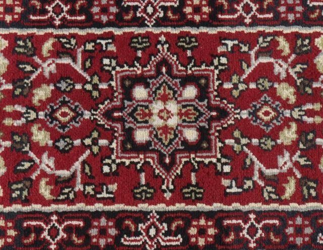 HAND-TIED PERSIAN HERIZ RUNNER,