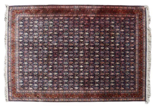 HAND TIED PAISLEY DESIGN RUG 11 4 5  358585