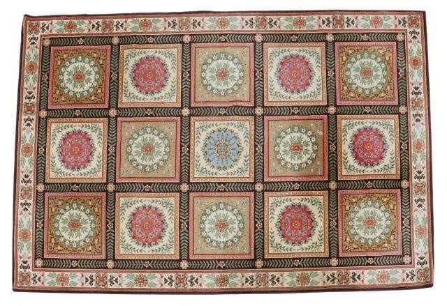 FRENCH MACHINE MADE WOOL RUG 11 1  35858b