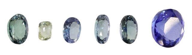  7 COLLECTION OF LOOSE TANZANITE 3585cf