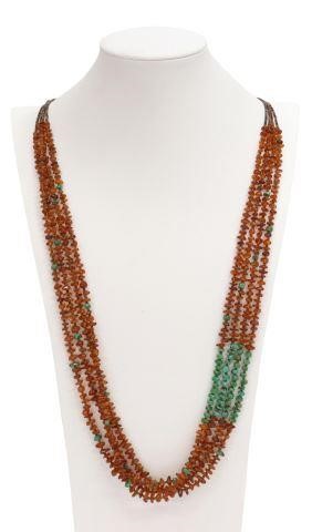 SOUTHWEST HEISHI, AMBER & TURQUOISE