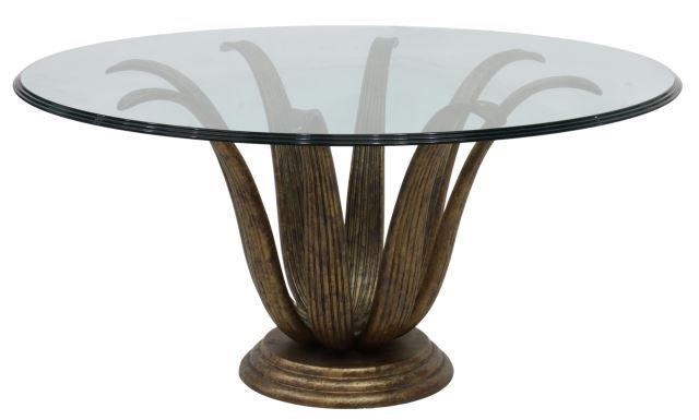 FOLIATED GLASS TOP PAINTED METAL 358689