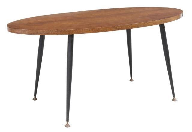 ITALIAN MID CENTURY MODERN OVAL 3586c2