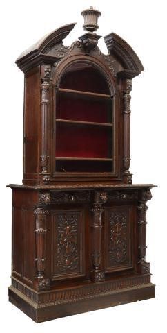 FRENCH HENRI II STYLE CARVED OAK 35871d