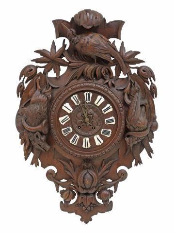 BLACK FOREST CARVED OAK GAME ANIMAL